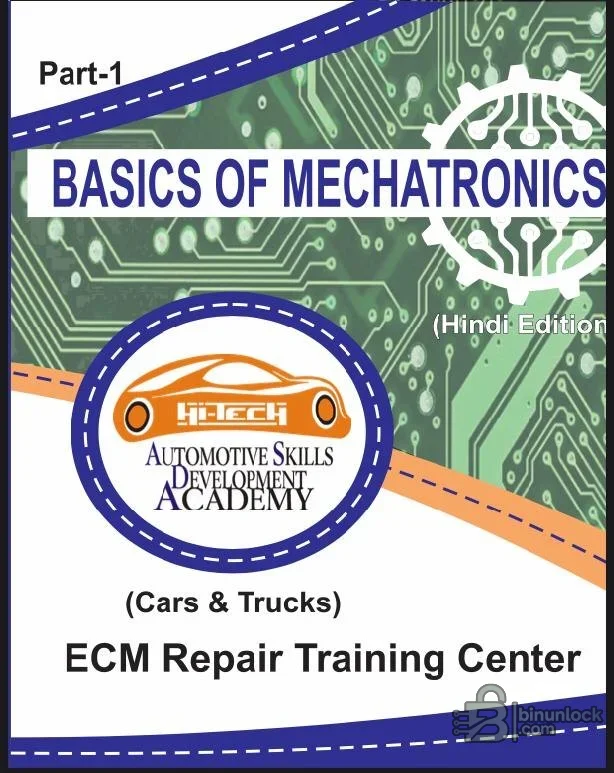Automotive mechatronics fundamentals book cover for cars, trucks and ECM repair training
