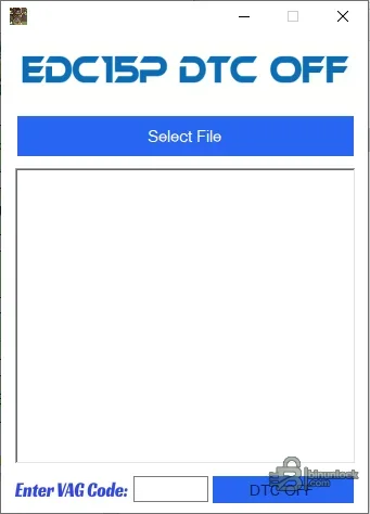 EDC15P DTC-off module with file selection and VAG code input