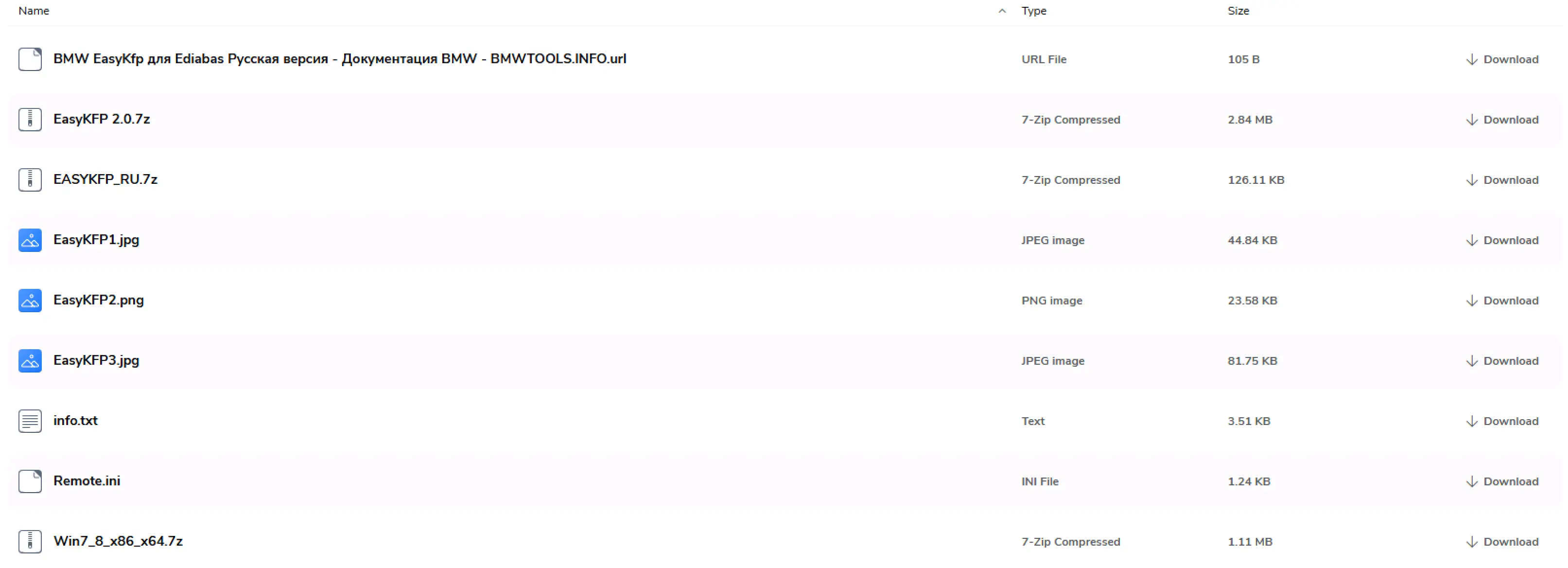 BMW EasyKFP 2.0 configuration screen illustrating interface mode options and EDIABAS remote settings for ICOM.