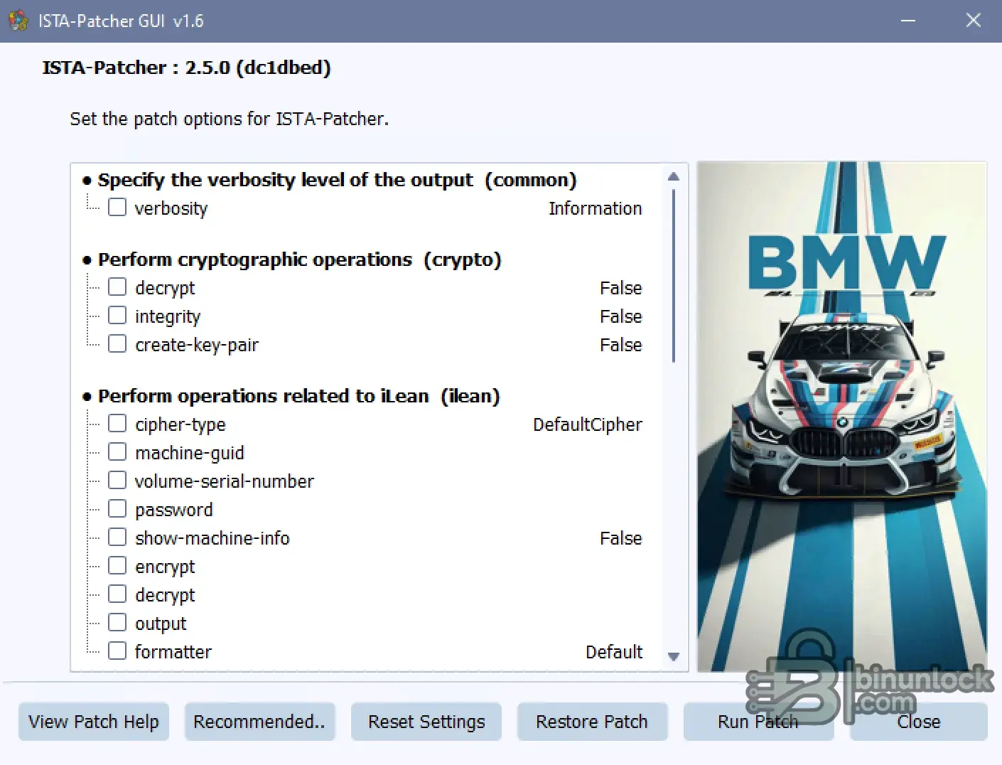 BMW ISTA diagnostic service interface GUI v1.6