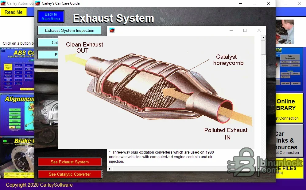 Carley training library page for emissions, turbocharger and service topics