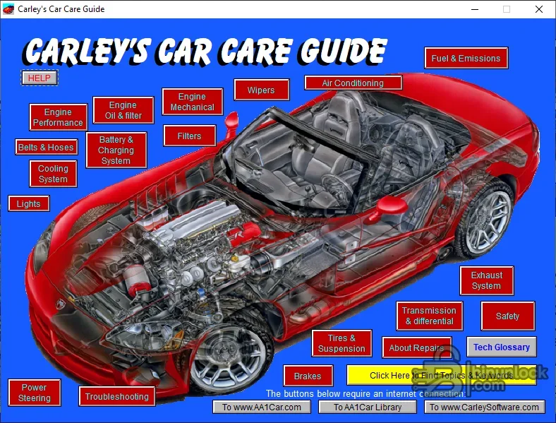 Carley training screen covering OBD and scan-tool diagnostic workflows
