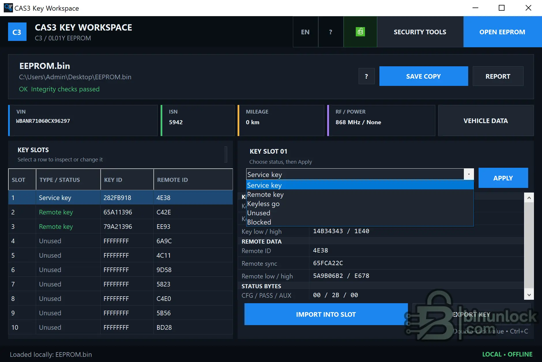 Resource 'CAS3 C3 Editor | DME ISN Reader & Key Tool'