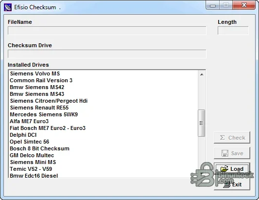 Efisio checksum driver list and file length fields before binary validation