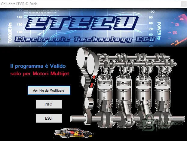 Fiat Group Multijet EGR file utility with original-file selection and processing controls