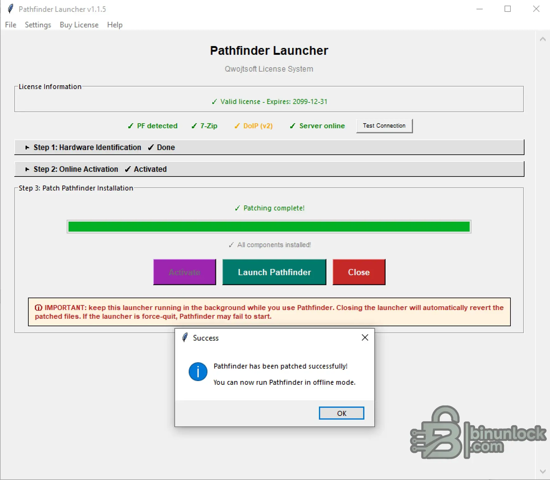 JLR Pathfinder Launcher