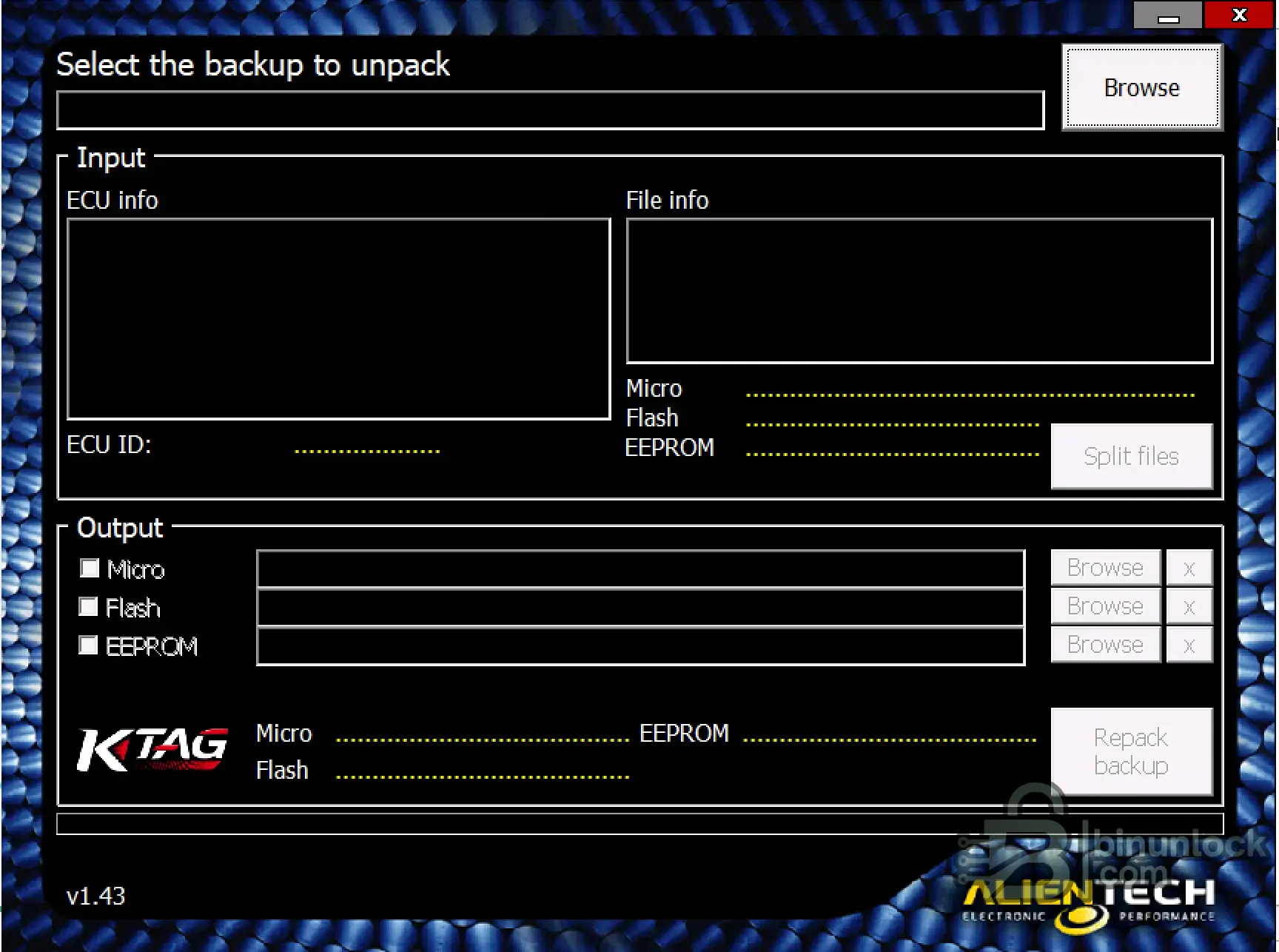 KTAG Backup Manager screenshot