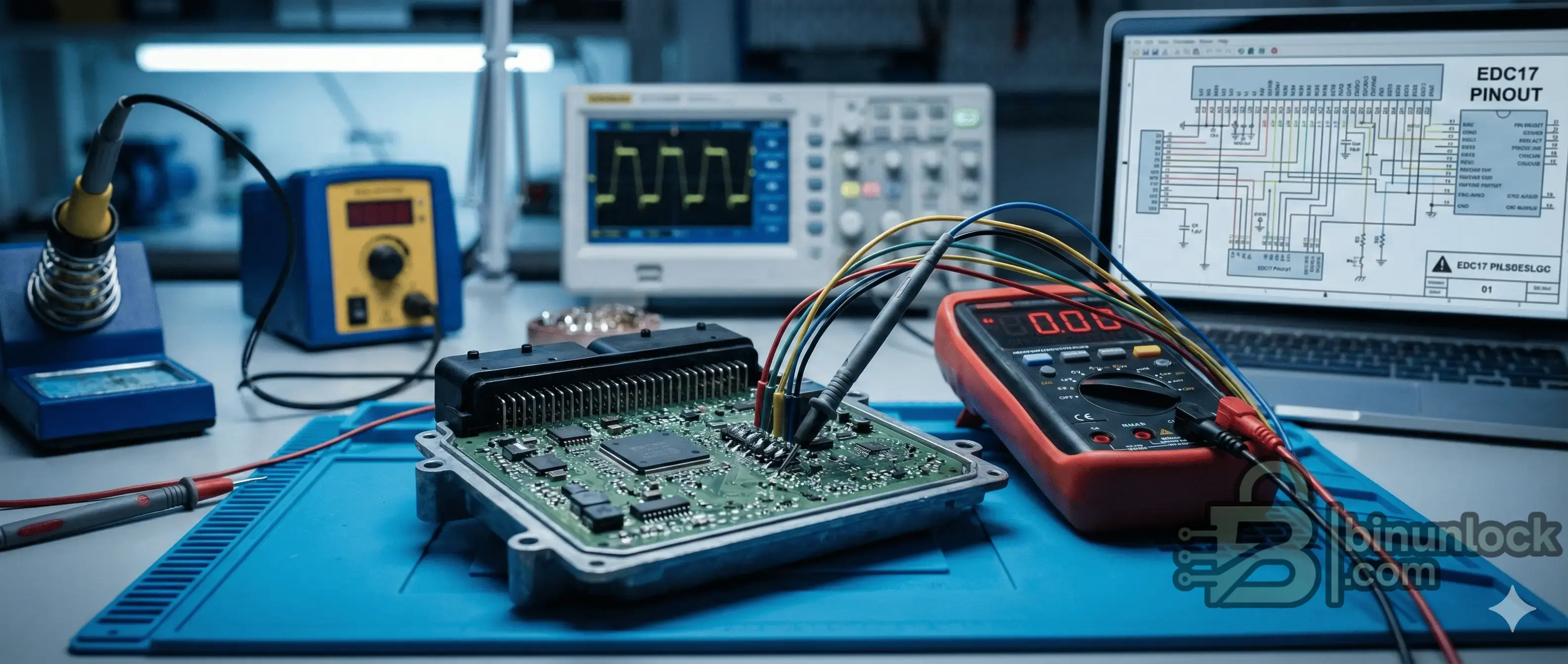K-TAG DB15 cable pinout v1.0 with bench wiring reference, power and communication pins for ECU service.