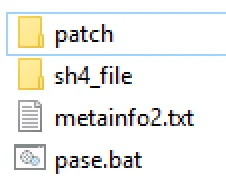 MSTD Panasonic Patch Tool root with patch folder metainfo2 txt and batch file