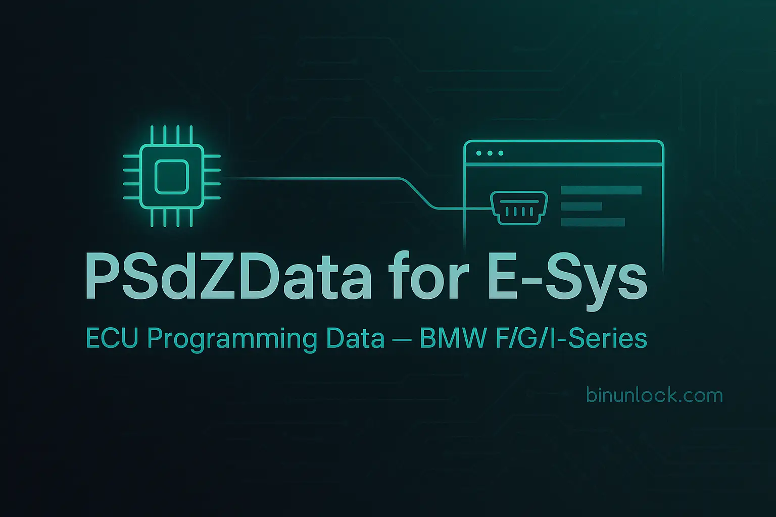 Download PSdZData ECU programming datasets for BMW F/G/I-Series. Ready for E-Sys: Full for flashing, Lite for coding.