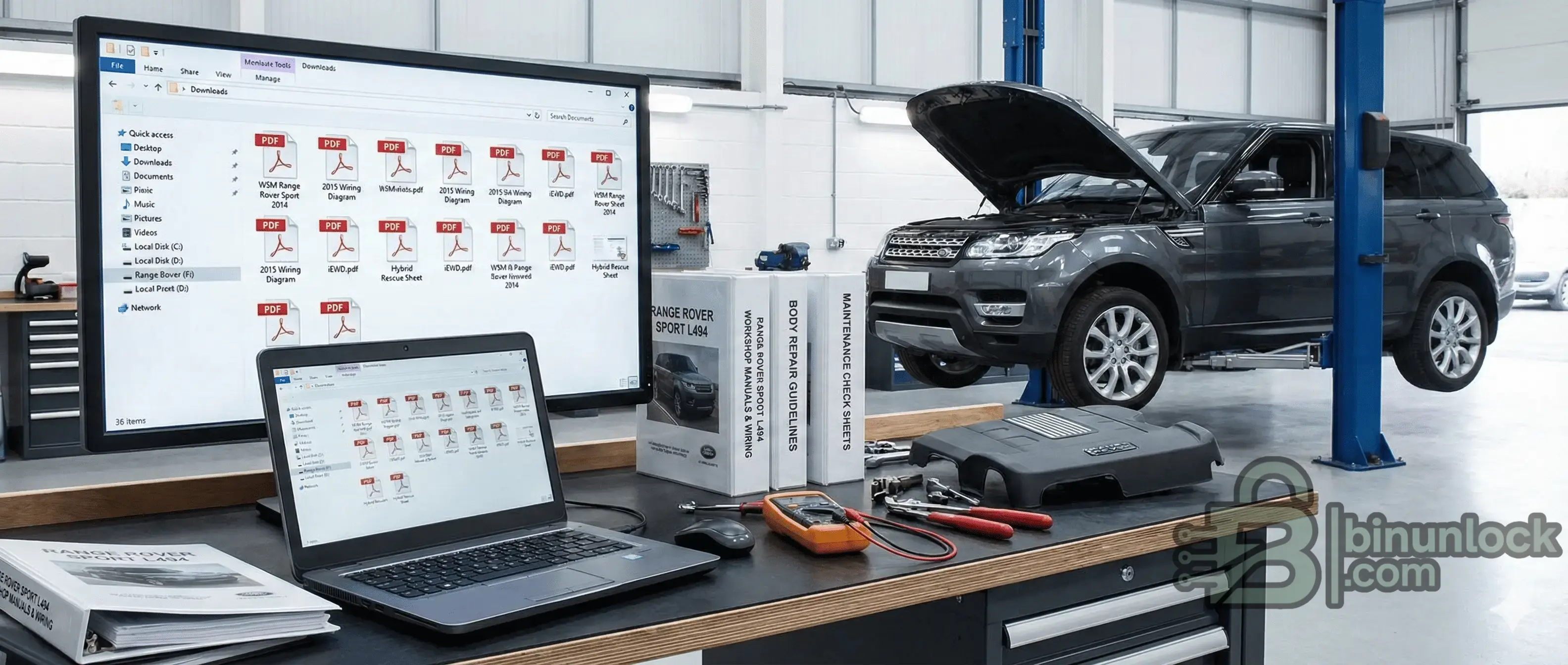 Range Rover Sport L494 Complete Workshop Manual Pack BinUnlock