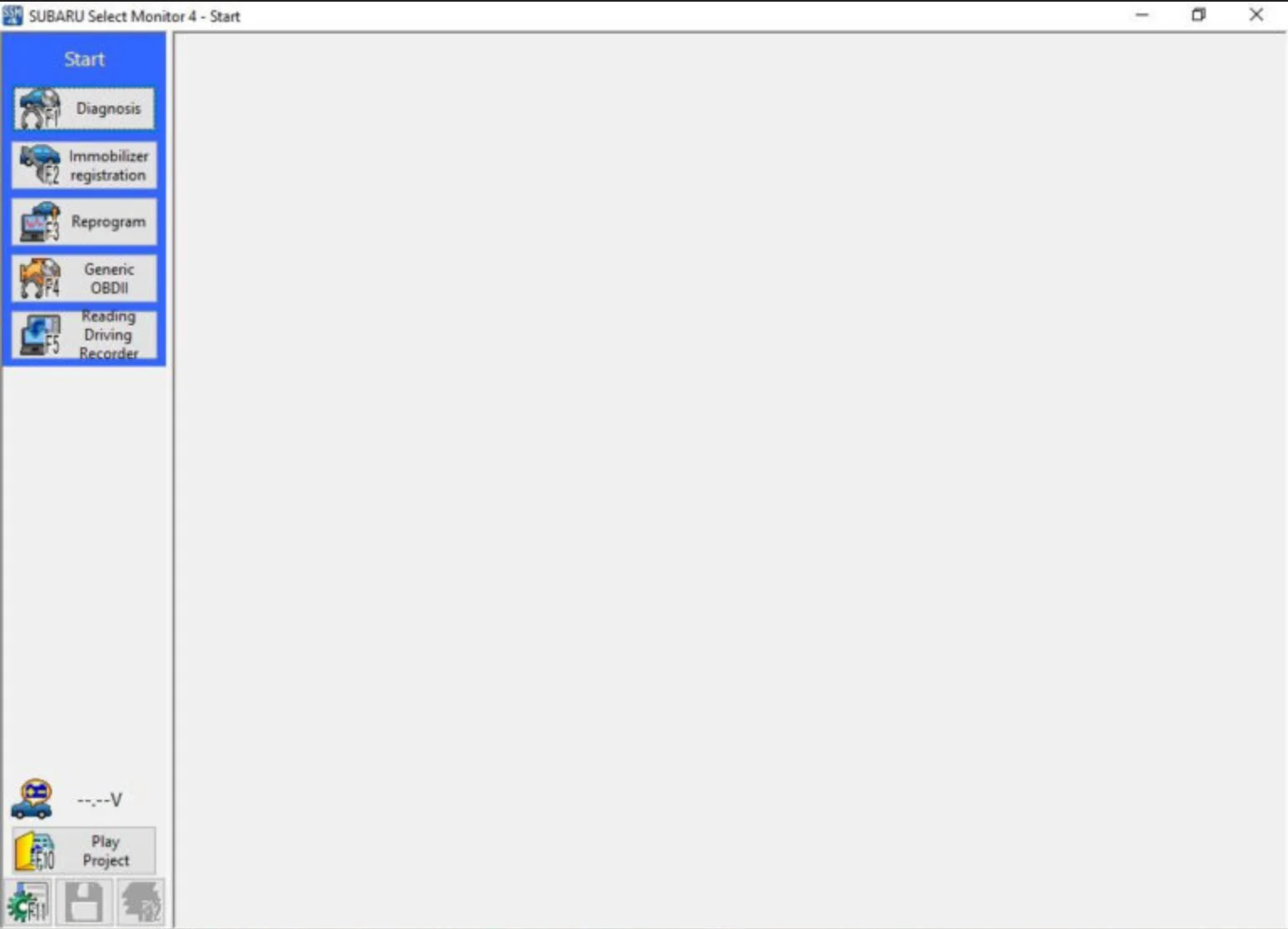 SSM 4 v26.6.0 main menu with diagnosis reprogram and OBDII