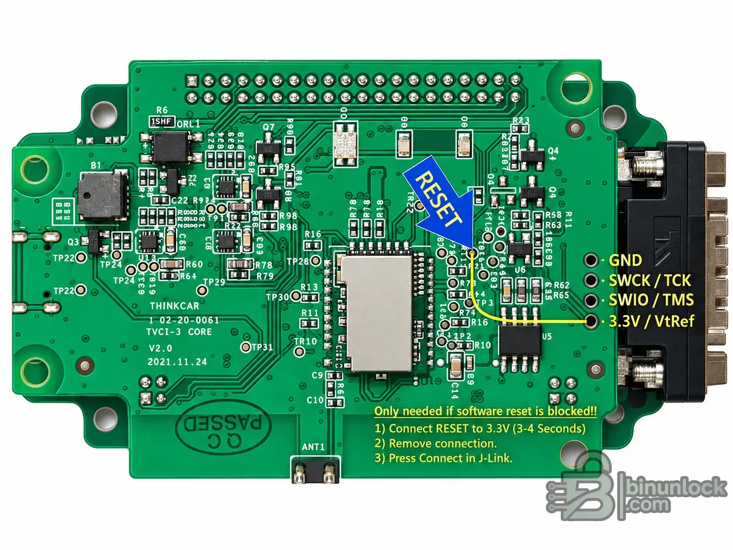 THINKDIAG 2 and EDIAG Plus adapter hardware for USB-C firmware recovery without an external programmer