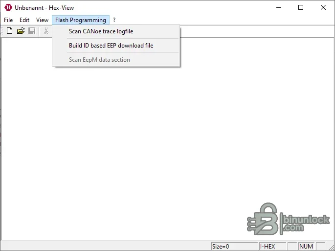Vector HexView interface with flash-programming tools for CANoe traces, FRP files and EEPROM data