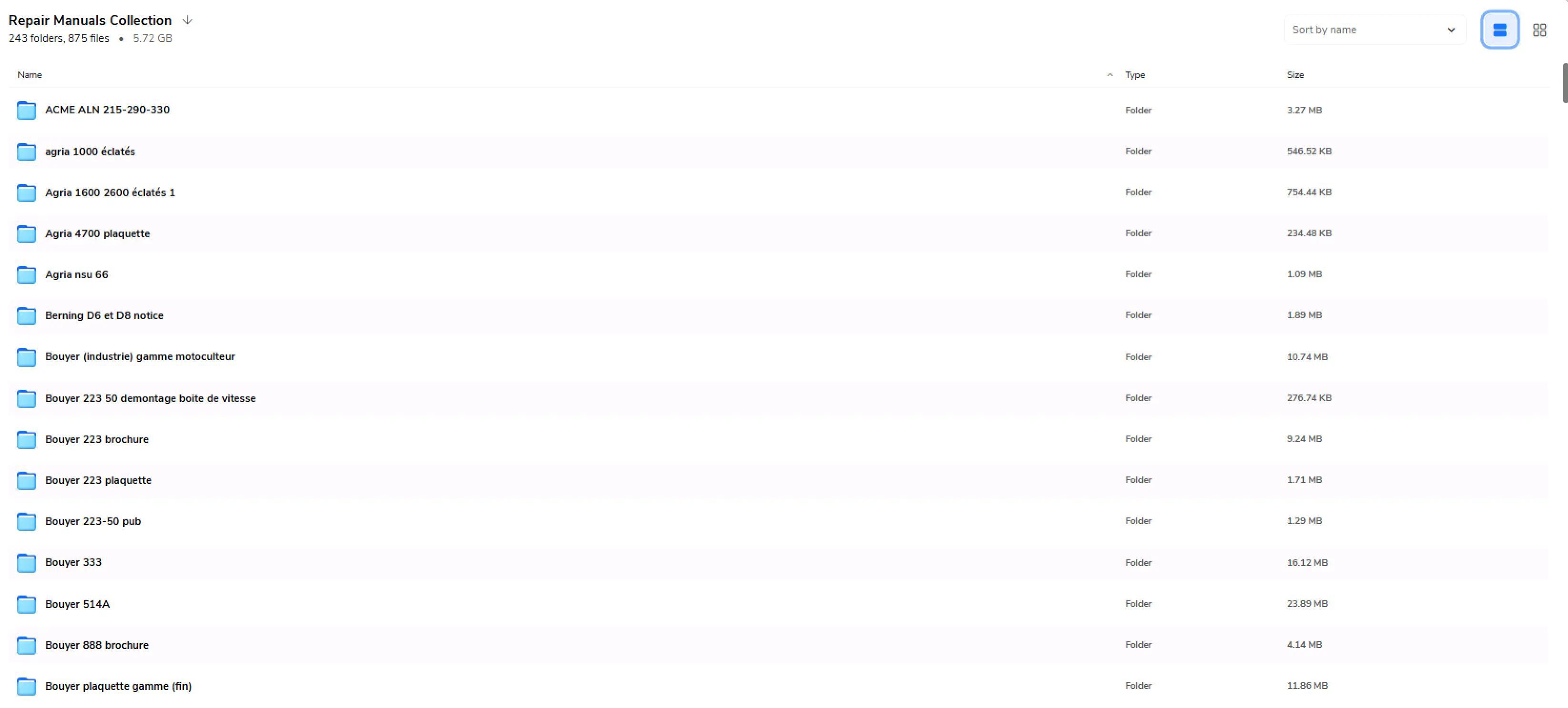 Vintage garden tractor and small engine service manual collection cover with classic tillers tractors and workshop tools.