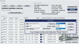 Demonstrating the module synchronization function in CAS3 Editor, used to reset the Electronic Steering Lock (ELV) and Electronic Gearbox Controller (EGS).
