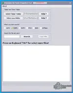 The main interface of the PSdZData File Finder & Exporter v1.1, a powerful tool for quickly searching and managing BMW coding data files.