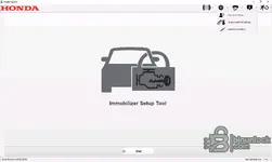 Honda HDS i-HDS Diagnostic setup screen