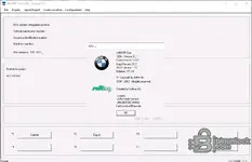 The About window for BMW WinKFP 32bit version 5.3.1, displaying version information for the tool, Ediabas, and other components.