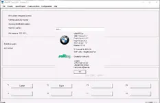 The About window for BMW WinKFP 32bit version 5.3.1, displaying version information for the tool, Ediabas, and other components.