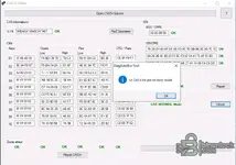 A popup message from the DiagAutoBox Tool within the CAS3+ Editor stating in French Le CAS n'est pas en boot mode, which means the CAS module is not in boot mode.