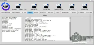 The Remofer section of the ECUS PROG v1 database, listing Bosch and Magneti Marelli ECUs. The Remofer section of the ECUS PROG v1 database, listing Bosch and Magneti Marelli ECUs.