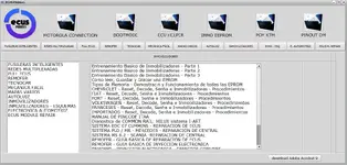 The Immobilizers section in ECUS PROG v1, containing training guides and reset/decode procedures for Fiat, Chevrolet, and VW.