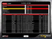 The vehicle protocol list in Ksuite, showing specific BMW 5-Series (E60) models and their ECU types, like Bosch EDC17CP02. The vehicle protocol list in Ksuite, showing specific BMW 5-Series (E60) models and their ECU types, like Bosch EDC17CP02.