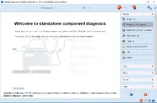 The standalone component diagnosis mode in ODIS-S, used for testing parts like an HV battery that are not on the vehicle.