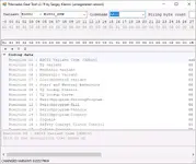 The main interface of Mercedes Gear Tool v2.11, showing the decoded coding string parameters for an EGS52 (5G-Tronic) TCU.