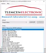 The model selection menu in IMMOTOOL for Peugeot/Citroën, listing EDC15, EDC16, Valeo, and BSI modules. The model selection menu in IMMOTOOL for Peugeot/Citroën, listing EDC15, EDC16, Valeo, and BSI modules.