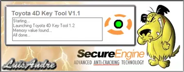 The splash screen for Toyota 4D Key Tool V1.1 by Luis Andre. The splash screen for Toyota 4D Key Tool V1.1 by Luis Andre.