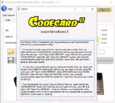 The About window for the Codecard.lt Ford Fiesta Synchro tool, providing detailed instructions for key programming and module synchronization. The About window for the Codecard.lt Ford Fiesta Synchro tool, providing detailed instructions for key programming and module synchronization.