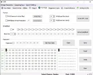 The advanced editor for Hitag II transponders in EFFI, with a full hex editor for the chip's memory. The advanced editor for Hitag II transponders in EFFI, with a full hex editor for the chip's memory.