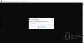 A password prompt dialog box required to run the CAT SIS (Caterpillar Service Information System) DVD certificate patch and activation tool.
