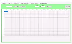 WOT RPM TIMING tab featuring math operations (=, +, −, ×, ÷), LOW→HIGH range, directional buttons and Show Chart table. WOT RPM TIMING tab featuring math operations (=, +, −, ×, ÷), LOW→HIGH range, directional buttons and Show Chart table.