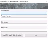 J2534 tester utility window to verify device selection, firmware, DLL version and API version before ECU communication. J2534 tester utility window to verify device selection, firmware, DLL version and API version before ECU communication.