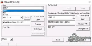 BMW ISN — DME/DDE ↔ EWS/CAS Synchronization with OBD/COM Read-Write