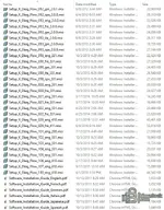 K-Diag Flow MSI installers in multiple languages with version numbers for Kubota DM.