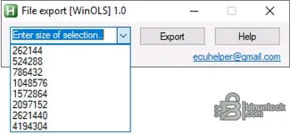 Size dropdown showing common ROM lengths: 256k, 512k, 768k, 1MB, 1.5MB, 2MB, 2.5MB, 4MB. Size dropdown showing common ROM lengths: 256k, 512k, 768k, 1MB, 1.5MB, 2MB, 2.5MB, 4MB.