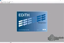 EDiTH diagnostic software splash screen (S4V1-F) inside the Windows application frame for Eberspächer/Espar heaters.