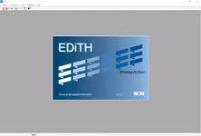 EDiTH diagnostic software splash screen (S4V1-F) inside the Windows application frame for Eberspächer/Espar heaters.