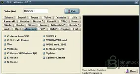 Mercedes presets in DASH Calibration — W203/W210, SLK/CLK, Sprinter and more