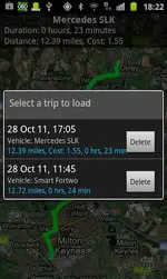 Torque Pro home screen with shortcuts for Fault Codes, Realtime Information, Map View, test results and plugins.