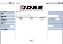 E-IDSS About dialog showing package code, license details and component release information E-IDSS About dialog showing package code, license details and component release information