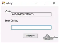 Small license code input dialog used by the toolkit during setup