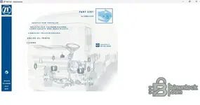 ZF Part List Automotive 2024.07 home screen with search for vehicles and components