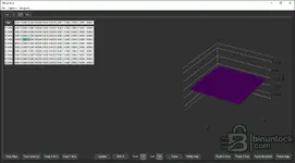 LinOLS 3D surface map view for visual verification of tables