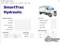 WABCO SmartTrac Hydraulic in TOOLBOX PLUS 13.7.0.1 showing ECU status and wheel sensor data