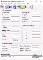 WABCO Trailer RSS screen in TOOLBOX PLUS 13.7.0.1 with wheel speed and air pressures